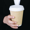 Lids for 340ml & 450ml Fiesta Recyclable Takeaway Coffee Cups (Pack of 1000) CE257