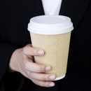 Lids for 340ml & 450ml Fiesta Recyclable Takeaway Coffee Cups (Pack of 50) CE264