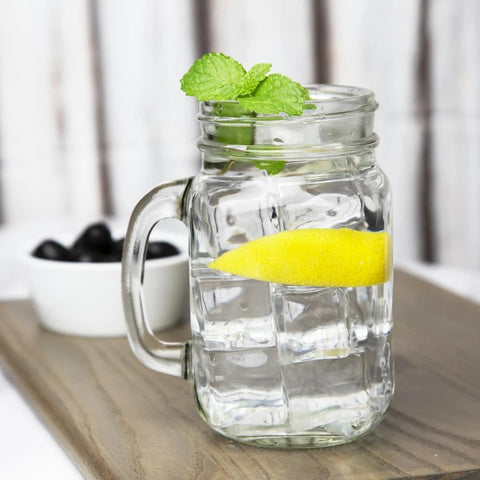 Olympia Handled Mason Jar Glasses 470ml (Pack of 12) CE678