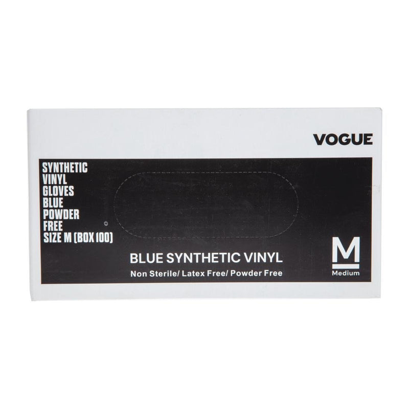 Vogue Powder Free Vinyl Gloves S CF403-S