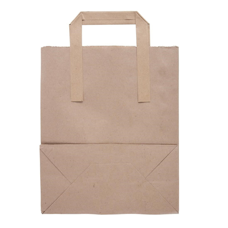 Fiesta Compostable Recycled Brown Paper Carrier Bags Medium (Pack of 250) CF591