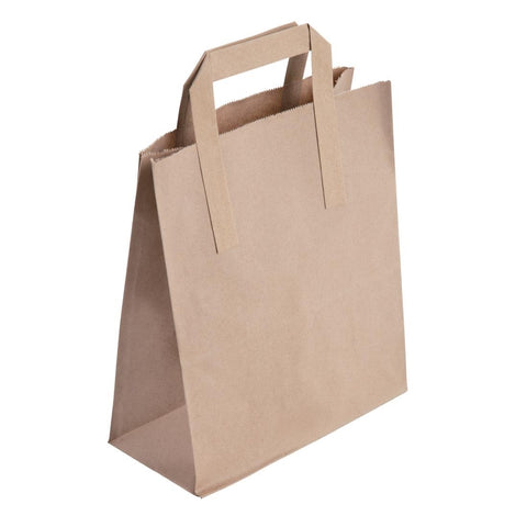Fiesta Compostable Recycled Brown Paper Carrier Bags Medium (Pack of 250) CF591