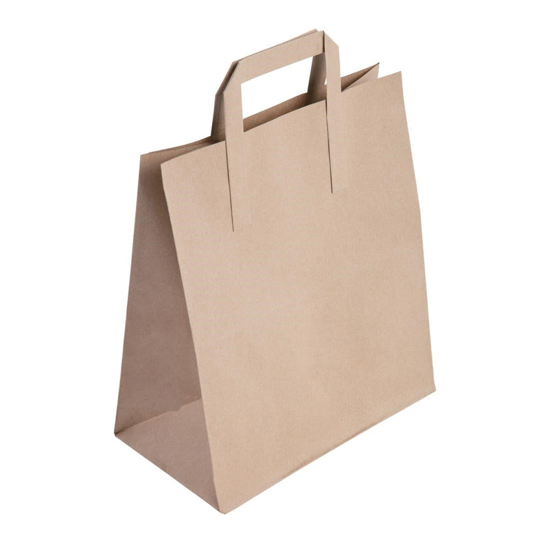 Fiesta Compostable Recycled Brown Paper Carrier Bags Large (Pack of 250) CF592
