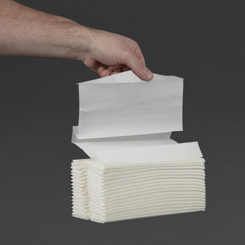 Jantex C Fold White Hand Towels CF796