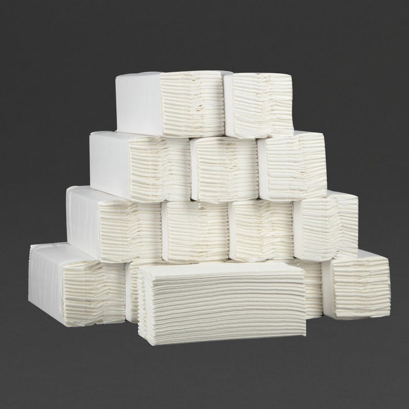 Jantex C Fold White Hand Towels CF796