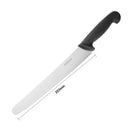 Hygiplas Serrated Pastry Knife Black 255mm CF895