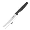 Hygiplas Serrated Tomato Knife Black 100mm CF897