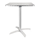 Bolero Square Flip-Top Table Stainless Steel 600mm CG838