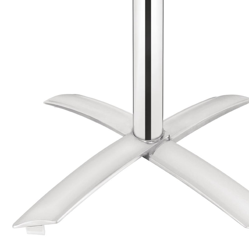 Bolero Square Flip-Top Table Stainless Steel 600mm CG838