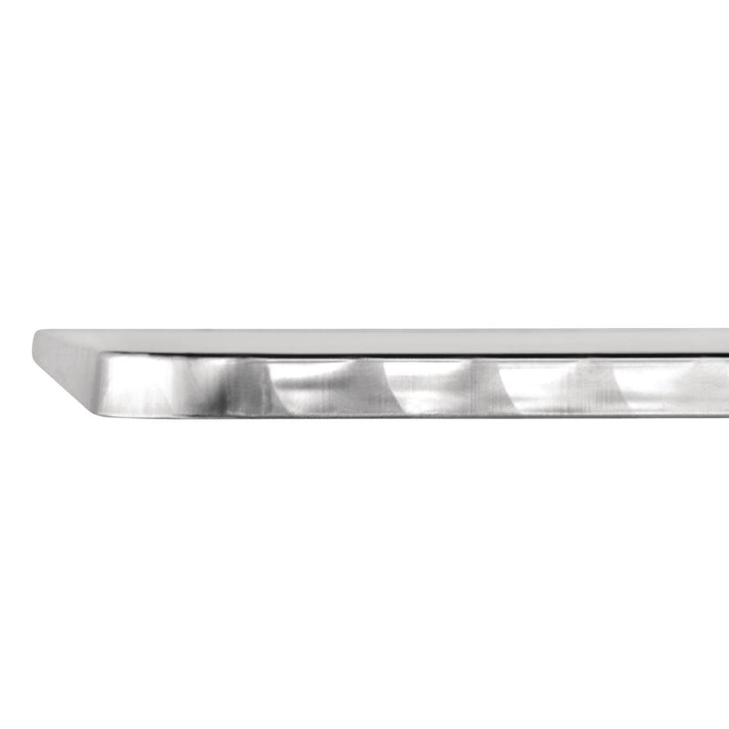 Bolero Square Flip-Top Table Stainless Steel 600mm CG838