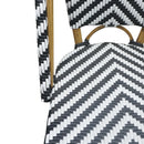 Bolero Parisian Style Rattan Side Chair Black (Pack of 2) CH111