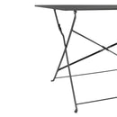Bolero Pavement Style Folding Table Black 1100mm x 700mm CH968