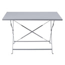 Bolero Pavement Style Folding Table Grey 1100mm x 700mm CH969