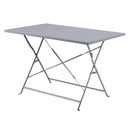 Bolero Pavement Style Folding Table Grey 1100mm x 700mm CH969