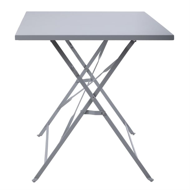 Bolero Pavement Style Folding Table Grey 1100mm x 700mm CH969