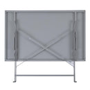 Bolero Pavement Style Folding Table Grey 1100mm x 700mm CH969