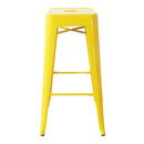 Bolero Bistro Metal High Bar Stool Yellow (4 Pack) CH999