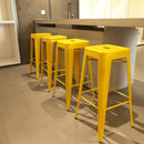 Bolero Bistro Metal High Bar Stool Yellow (4 Pack) CH999