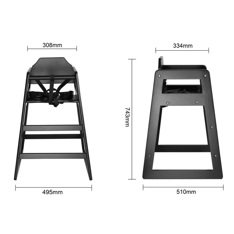 Bolero Wooden High Chair CJ588