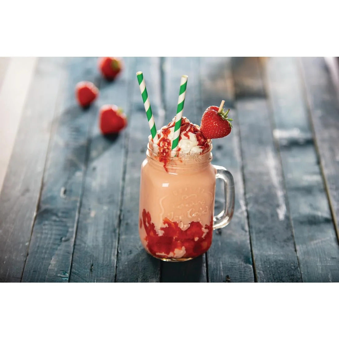 Olympia Glass Handled Mason Jars - 470ml (Pack 12) CM698