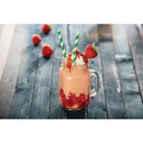 Fiesta Compostable Paper Straws Green Stripes (Pack of 250) DE928