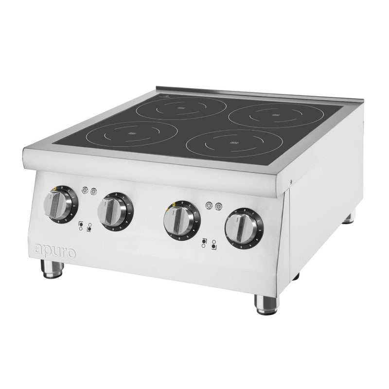 Apuro 4 Zone Induction Hob 2 x 3kW CU558-A