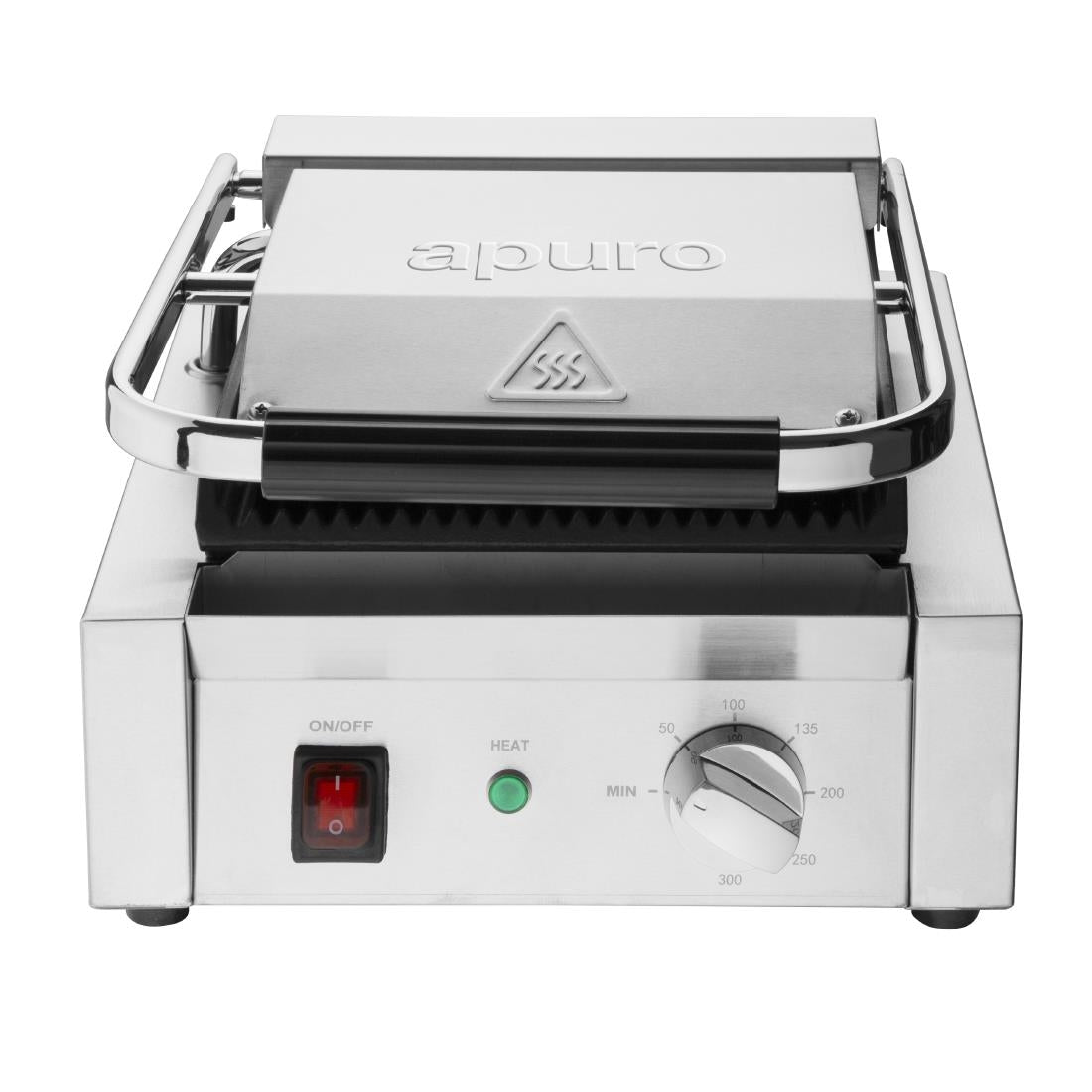 Apuro Bistro Ribbed Contact Grill CU600-A