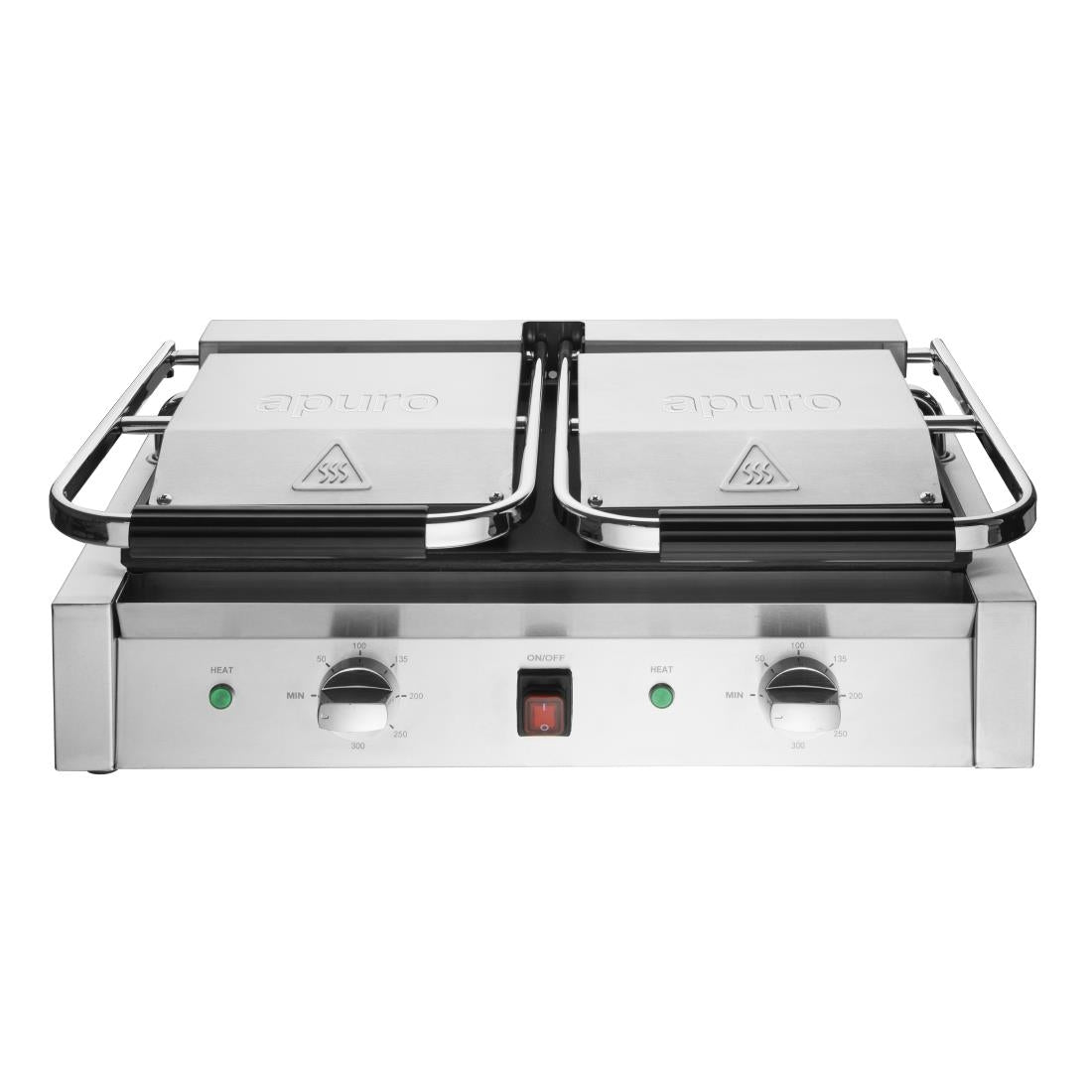Apuro Bistro Double Ribbed Contact Grill CU604-A