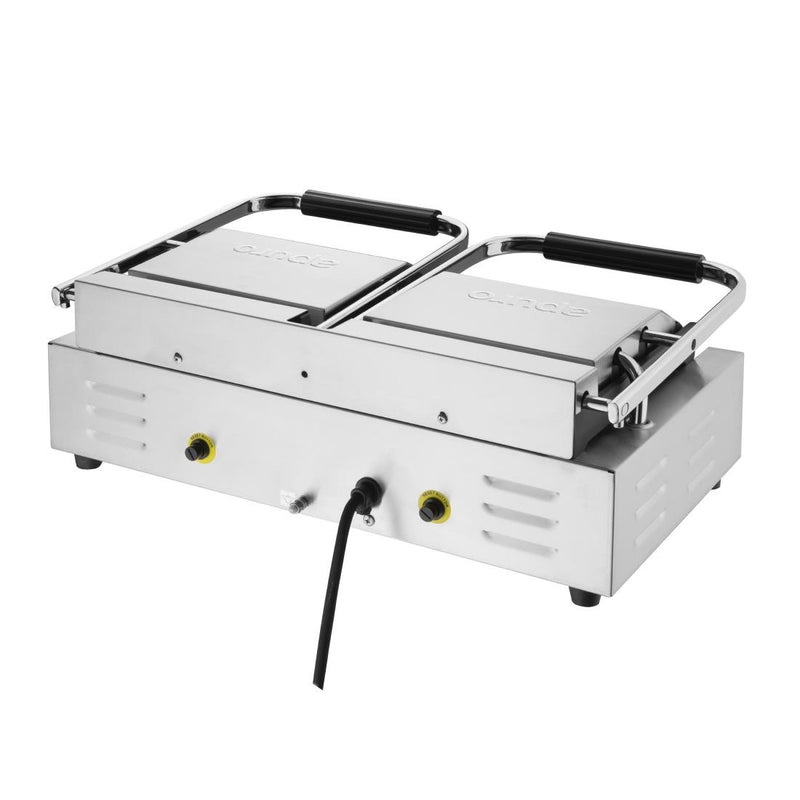 Apuro Bistro Double Ribbed Contact Grill CU604-A