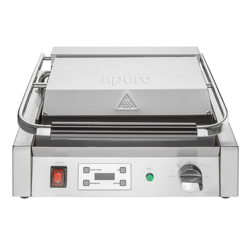 Apuro Extra Large Contact Grill Ribbed Plate CU608-A