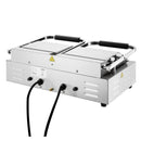 Apuro Double Contact Grill Ribbed Plates with Timer CU611-A