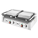 Apuro Double Contact Grill Flat Base Ribbed Top Plate CU612-A