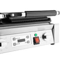 Apuro Double Contact Grill Flat Base Ribbed Top Plate CU612-A