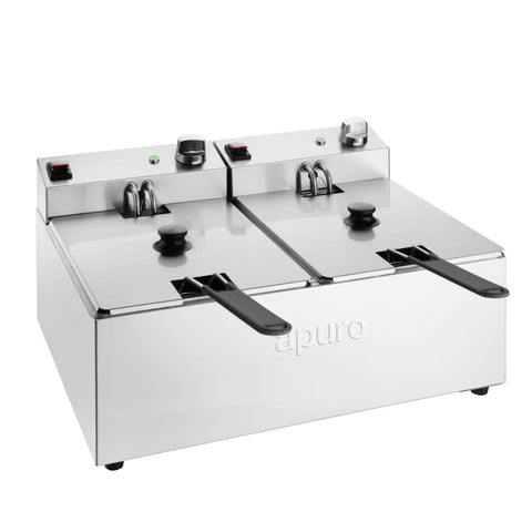 CU619-A Apuro 5L Double Electric Fryer CU619-A