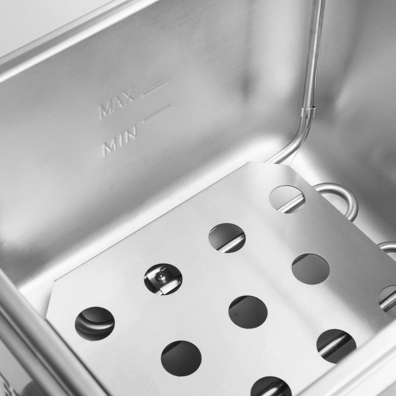 Apuro Double Electric Fryer with Timer 2x5Ltr CU624-A