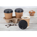 Fiesta Recyclable Coffee Cup Lids Black 225ml (Pack of 50) CW715
