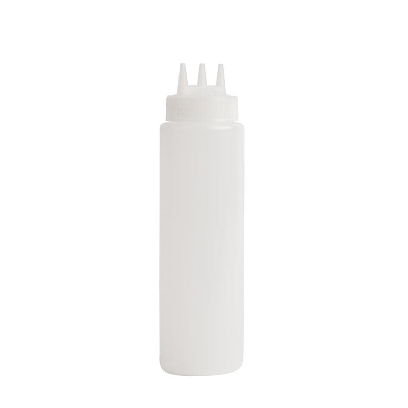 Vogue Clear 3 Nozzle Squeeze Bottle 681ml CW725