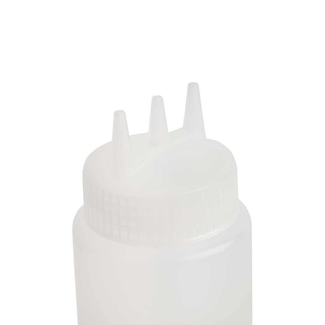 Vogue Clear 3 Nozzle Squeeze Bottle 681ml CW725