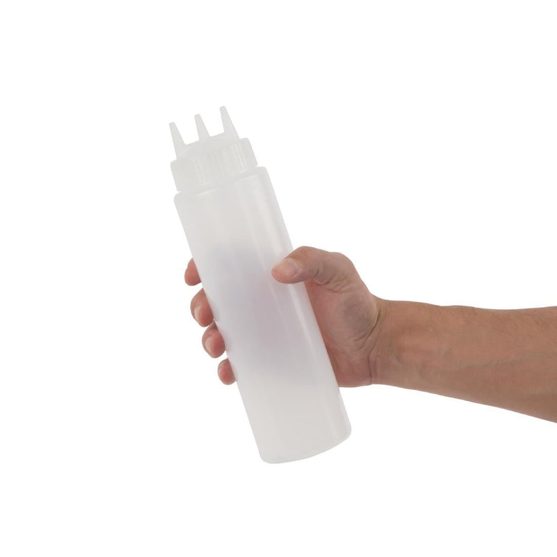 Vogue Clear 3 Nozzle Squeeze Bottle 681ml CW725