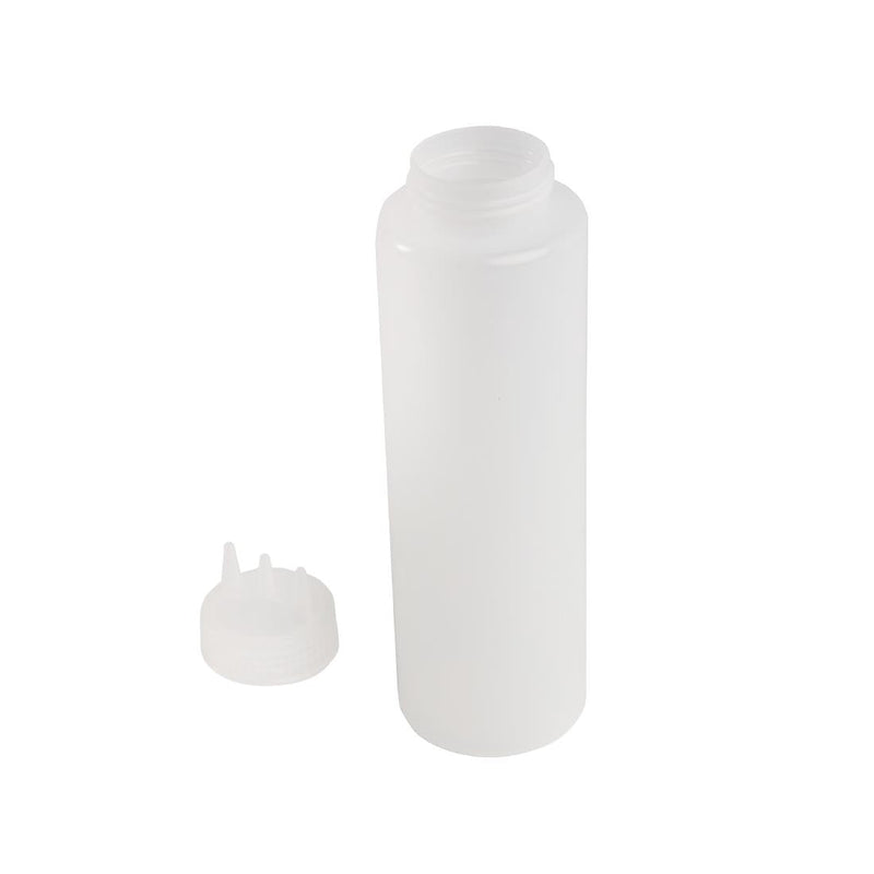 Vogue Clear 3 Nozzle Squeeze Bottle 1Ltr CW726
