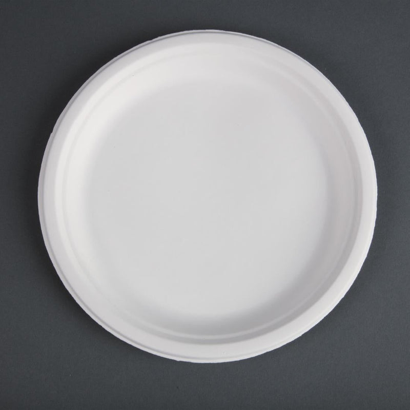 Fiesta Compostable Bagasse Plates Round 260mm (Pack of 50) CW904