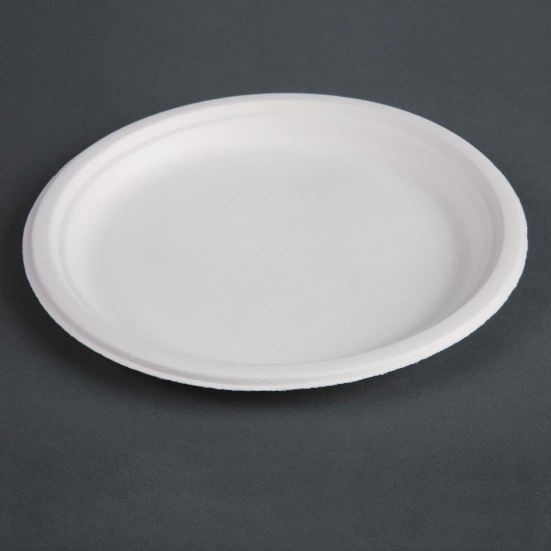 Fiesta Compostable Bagasse Plates Round 260mm (Pack of 50) CW904