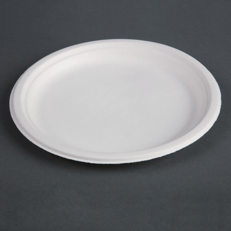 Fiesta Compostable Bagasse Plates Round 260mm (Pack of 50) CW904