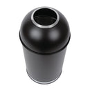 Bolero Stainless Steel Open Lid Bullet Bin Black 40 Litre CW954