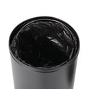 Bolero Stainless Steel Open Lid Bullet Bin Black 40 Litre CW954