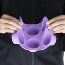 Hygiplas Flexible Silicone Six Hole Purple Muffin Pan CX047