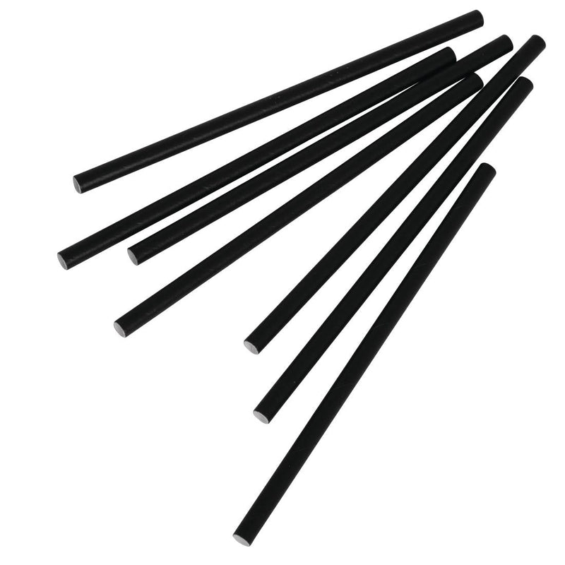 Fiesta Compostable Paper Cocktail Stirrer Straws Black (Pack of 250) CY080