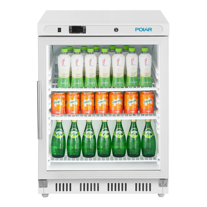 Polar C-Series Under Counter White Display Fridge 150Ltr CZ785-A