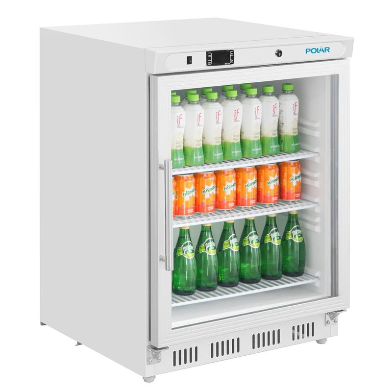 Polar C-Series Under Counter White Display Fridge 150Ltr CZ785-A