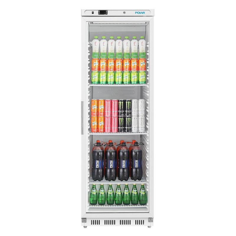 Polar C-Series Upright White Display Fridge - 400Ltr CZ786-A